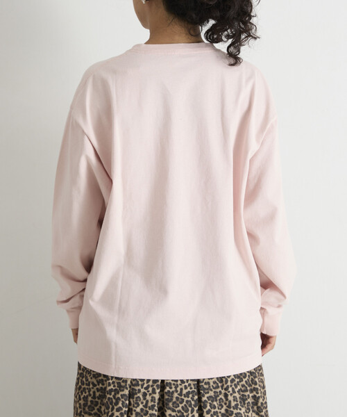 Freada(フリーダ)の「Freada/フリーダ フォトプリント 花刺繍 ロンT(Tシャツ/カットソー・レディース・ピンク/ブラック・ONE SIZE)」の20枚目の写真
