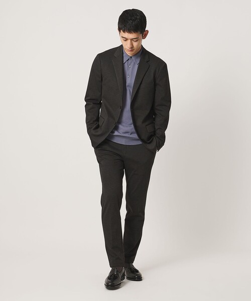 UNITED ARROWS(ユナイテッドアローズ)の「シャークスキン ノープリーツ テーパードスラックス UA COZY ウォッシャブル 2WAYストレッチ(スラックス・メンズ・ダークブラウン/ネイビー/ダークグレー・M/XXL/S/L/XL)」の10枚目の写真