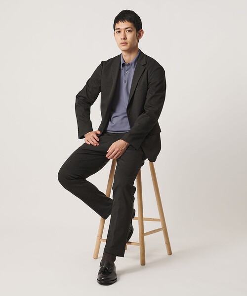UNITED ARROWS(ユナイテッドアローズ)の「シャークスキン ノープリーツ テーパードスラックス UA COZY ウォッシャブル 2WAYストレッチ(スラックス・メンズ・ダークブラウン/ネイビー/ダークグレー・M/XXL/S/L/XL)」の11枚目の写真
