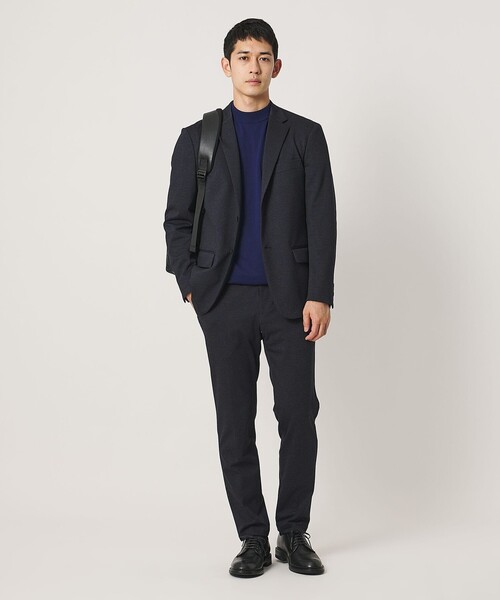 UNITED ARROWS(ユナイテッドアローズ)の「シャークスキン ノープリーツ テーパードスラックス UA COZY ウォッシャブル 2WAYストレッチ(スラックス・メンズ・ダークブラウン/ネイビー/ダークグレー・M/XXL/S/L/XL)」の14枚目の写真