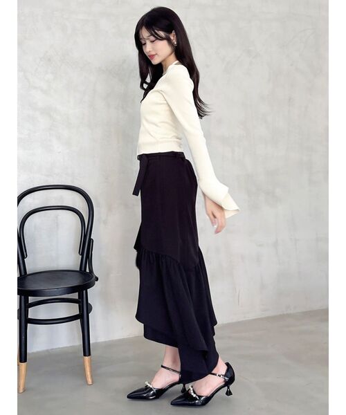 dazzlin(ダズリン)の「アシメイレヘムティアードスカート(スカート・レディース・その他1/ブラック・SMALL/MEDIUM)」の7枚目の写真