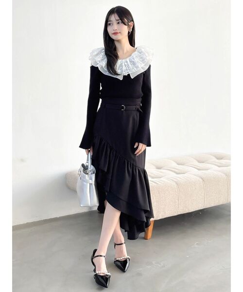 dazzlin(ダズリン)の「アシメイレヘムティアードスカート(スカート・レディース・その他1/ブラック・SMALL/MEDIUM)」の11枚目の写真