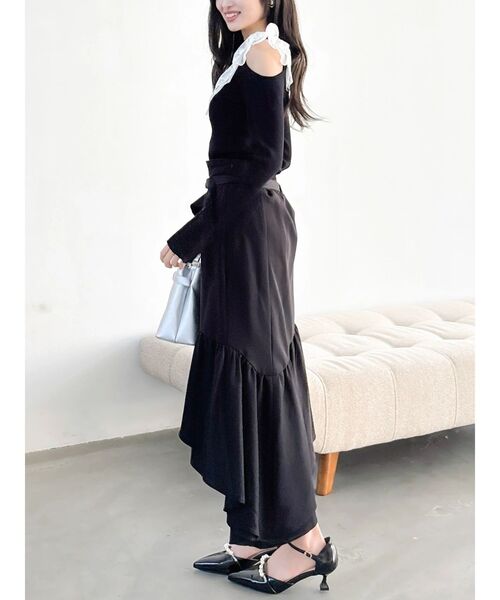 dazzlin(ダズリン)の「アシメイレヘムティアードスカート(スカート・レディース・その他1/ブラック・SMALL/MEDIUM)」の14枚目の写真