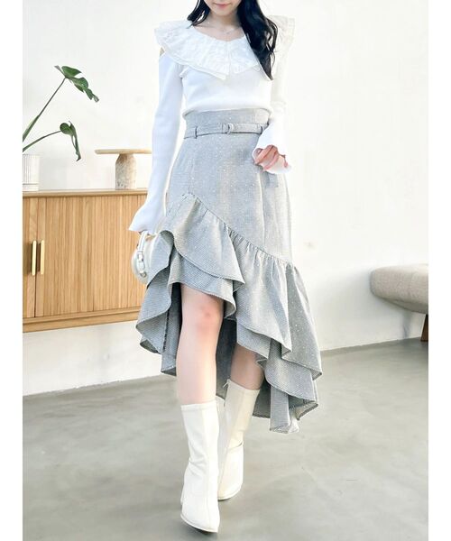 dazzlin(ダズリン)の「アシメイレヘムティアードスカート(スカート・レディース・その他1/ブラック・SMALL/MEDIUM)」の15枚目の写真