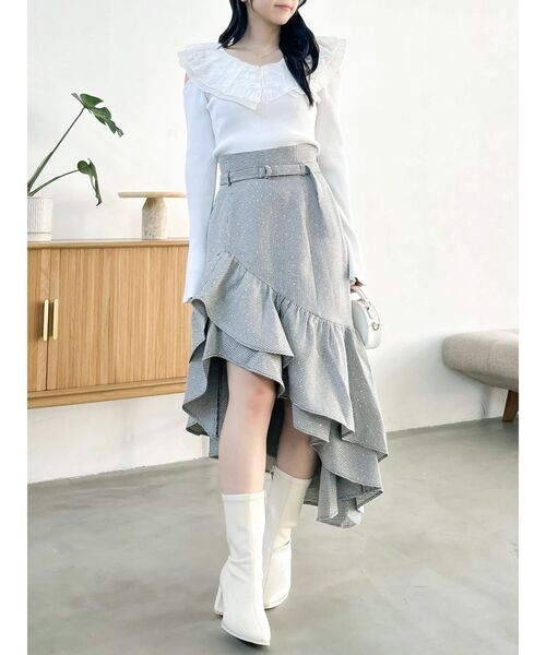 dazzlin(ダズリン)の「アシメイレヘムティアードスカート(スカート・レディース・その他1/ブラック・SMALL/MEDIUM)」の18枚目の写真