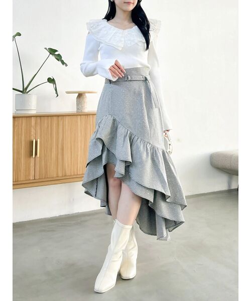 dazzlin(ダズリン)の「アシメイレヘムティアードスカート(スカート・レディース・その他1/ブラック・SMALL/MEDIUM)」の19枚目の写真