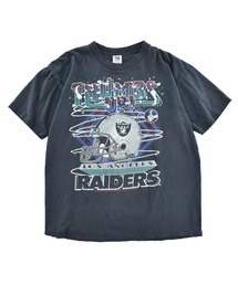 【USED】90's T.A.G "RAIDERS THUMBS UP!" マルチプリント Tシャツ USA製