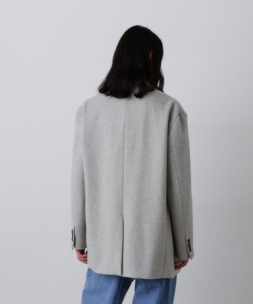 YLEVE（イレーヴ）の「YLEVE / NON MULESING WOOL OVERDYE MELTON JACKET（テーラードジャケット・メンズ・ブラウン/グレー・3/4）」の5枚目の写真