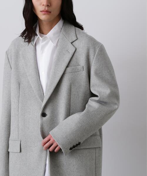 YLEVE（イレーヴ）の「YLEVE / NON MULESING WOOL OVERDYE MELTON JACKET（テーラードジャケット・メンズ・ブラウン/グレー・3/4）」の7枚目の写真