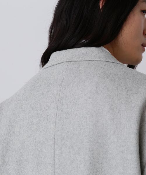 YLEVE（イレーヴ）の「YLEVE / NON MULESING WOOL OVERDYE MELTON JACKET（テーラードジャケット・メンズ・ブラウン/グレー・3/4）」の8枚目の写真