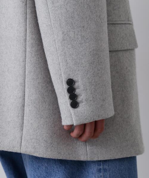 YLEVE（イレーヴ）の「YLEVE / NON MULESING WOOL OVERDYE MELTON JACKET（テーラードジャケット・メンズ・ブラウン/グレー・3/4）」の9枚目の写真