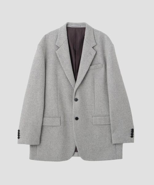 YLEVE（イレーヴ）の「YLEVE / NON MULESING WOOL OVERDYE MELTON JACKET（テーラードジャケット・メンズ・ブラウン/グレー・3/4）」の11枚目の写真