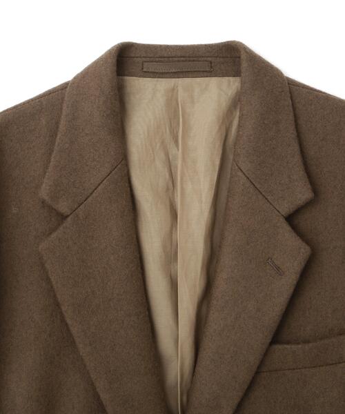 YLEVE（イレーヴ）の「YLEVE / NON MULESING WOOL OVERDYE MELTON JACKET（テーラードジャケット・メンズ・ブラウン/グレー・3/4）」の13枚目の写真