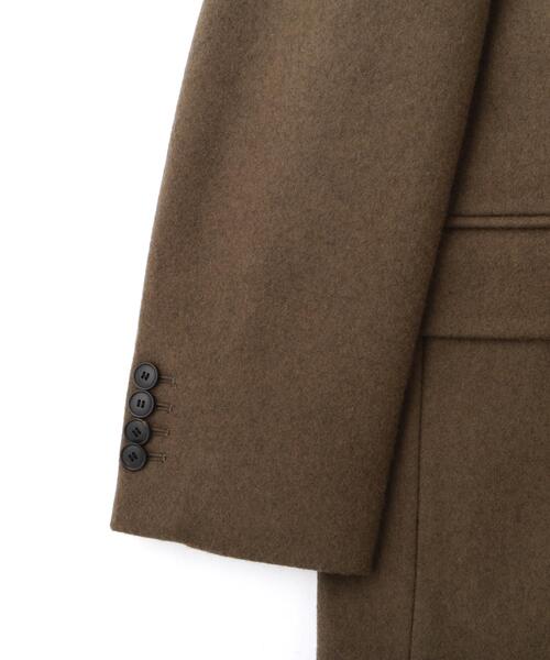 YLEVE（イレーヴ）の「YLEVE / NON MULESING WOOL OVERDYE MELTON JACKET（テーラードジャケット・メンズ・ブラウン/グレー・3/4）」の15枚目の写真