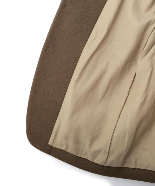YLEVE（イレーヴ）の「YLEVE / NON MULESING WOOL OVERDYE MELTON JACKET（テーラードジャケット・メンズ・ブラウン/グレー・3/4）」の18枚目の写真