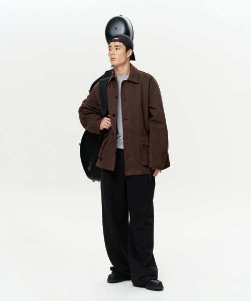 ERA(エラ)の「UNISEX ERA FAUX SUEDE SAFARI JACKET - BROWN(テーラードジャケット・レディース・その他・SMALL/MEDIUM/LARGE)」の7枚目の写真