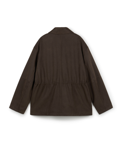 ERA(エラ)の「UNISEX ERA FAUX SUEDE SAFARI JACKET - BROWN(テーラードジャケット・レディース・その他・SMALL/MEDIUM/LARGE)」の16枚目の写真