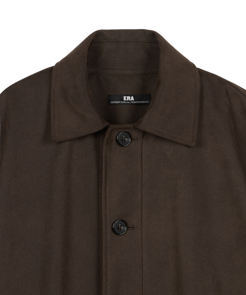 ERA(エラ)の「UNISEX ERA FAUX SUEDE SAFARI JACKET - BROWN(テーラードジャケット・レディース・その他・SMALL/MEDIUM/LARGE)」の17枚目の写真