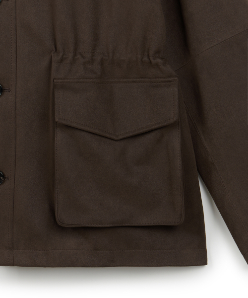 ERA(エラ)の「UNISEX ERA FAUX SUEDE SAFARI JACKET - BROWN(テーラードジャケット・レディース・その他・SMALL/MEDIUM/LARGE)」の18枚目の写真