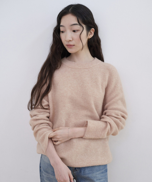 STEP AROUND(ステップアラウンド)の「ダブルバック ヤクブレンドニット_PINK(ニット/セーター・レディース・その他・FREE)」の2枚目の写真