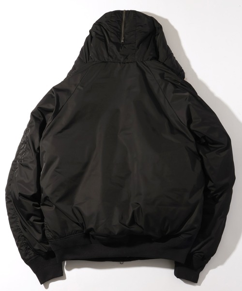 CORPUS　SELECT（コーパストーキョー）の「【GENUINE DICKIES/ジェニュインディッキーズ】別注 フードファー N-2B フライトジャケット/中綿ミリタリーブルゾン（ミリタリージャケット・メンズ・ブラック/ネイビー/カーキ/ワインレッド・M/L/XL）」の7枚目の写真