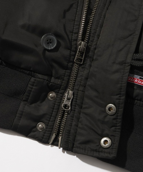CORPUS　SELECT（コーパストーキョー）の「【GENUINE DICKIES/ジェニュインディッキーズ】別注 フードファー N-2B フライトジャケット/中綿ミリタリーブルゾン（ミリタリージャケット・メンズ・ブラック/ネイビー/カーキ/ワインレッド・M/L/XL）」の21枚目の写真