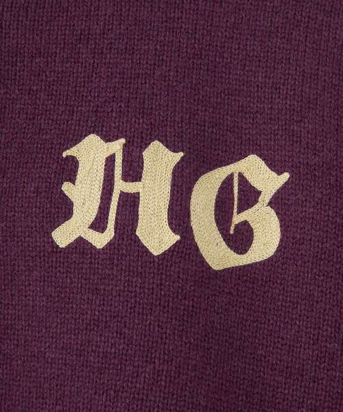 HYSTERIC GLAMOUR(ヒステリックグラマー)の「HG MOTORCYCLE刺繍 ファラオジャケット(その他アウター・メンズ・パープル/ブラウン/ブラック・MEDIUM/X-LARGE/LARGE/SMALL)」の5枚目の写真