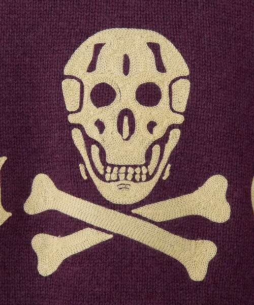 HYSTERIC GLAMOUR(ヒステリックグラマー)の「HG MOTORCYCLE刺繍 ファラオジャケット(その他アウター・メンズ・パープル/ブラウン/ブラック・MEDIUM/X-LARGE/LARGE/SMALL)」の6枚目の写真