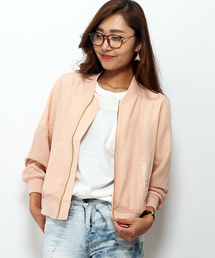 VENCEEXCHANGE | ジョーゼット刺繍入りブルゾン  (ブルゾン)