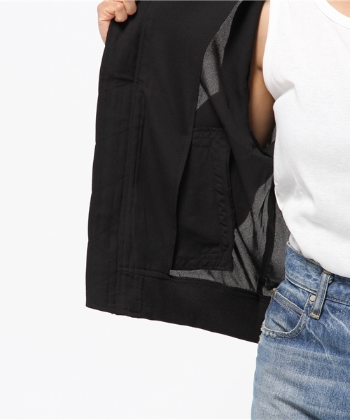 VENCEEXCHANGE（ヴァンスエクスチェンジ）の「ジョーゼット刺繍入りブルゾン  （ブルゾン・レディース・ベージュ/ブラック/オフホワイト/ダークグリーン・MEDIUM）」の11枚目の写真