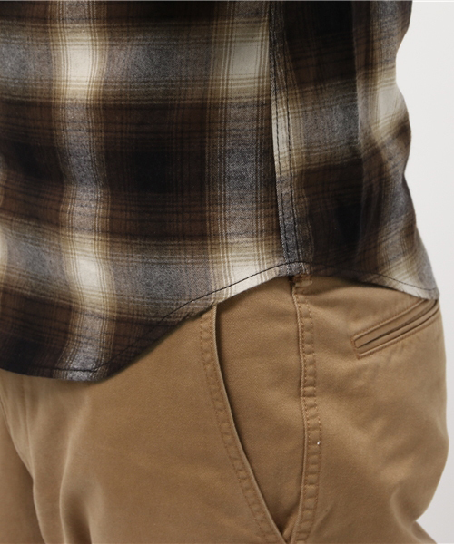 JACKROSE(ジャックローズ)の「プレミアムシャギーチェックWTシャツ(シャツ/ブラウス・メンズ・ブラウン/レッド・M/L)」の7枚目の写真