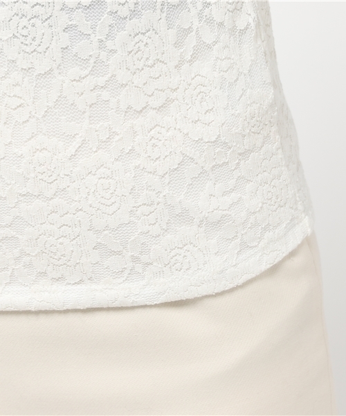 archives（アルシーヴ）の「総レース ハイネックプルオーバー（Tシャツ/カットソー・レディース・ブラウン/ブラック/オフホワイト/ピンク・MEDIUM）」の11枚目の写真