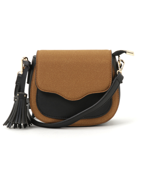 PLAIN CLOTHING（プレーンクロージング）の「タッセル付き切り替えショルダーバッグ【PLAIN CLOTHING】（ショルダーバッグ・レディース・グレー/ブラック/レッド/キャメル・FREE）」の21枚目の写真