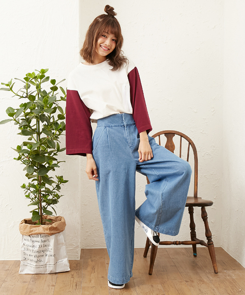 MR.EVERYDAY`S（ミスターエブリデイズ）の「MR.EVERYDAY'S BIG POCKET 7分T-SHIRTS（Tシャツ/カットソー・メンズ・ホワイト×ネイビー/イエロー/ホワイト×レッド/ブラック/ホワイト/グレー・MEDIUM/SMALL）」の7枚目の写真