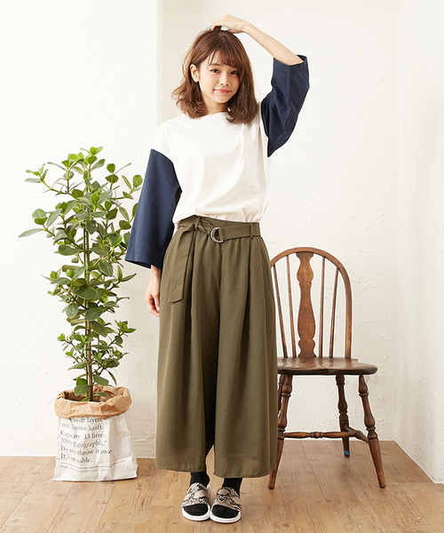 MR.EVERYDAY`S（ミスターエブリデイズ）の「MR.EVERYDAY'S BIG POCKET 7分T-SHIRTS（Tシャツ/カットソー・メンズ・ホワイト×ネイビー/イエロー/ホワイト×レッド/ブラック/ホワイト/グレー・MEDIUM/SMALL）」の8枚目の写真