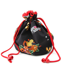 HYSTERIC MINI | MUTSUO TATTOO総柄 巾着(ポーチ)