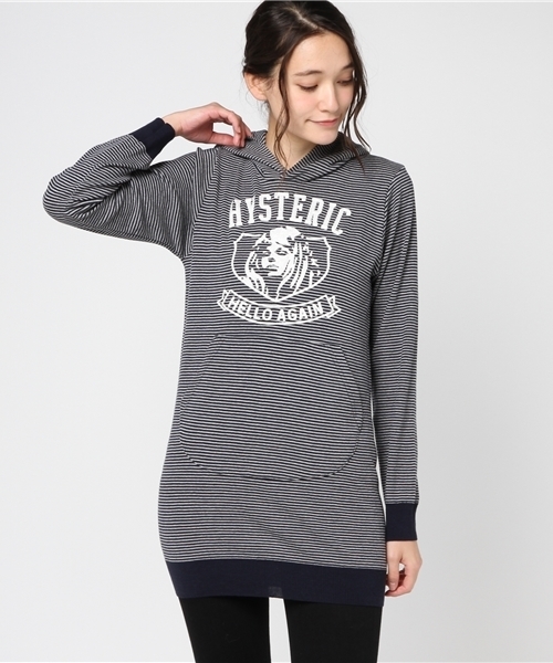 HYSTERIC GLAMOUR(ヒステリックグラマー)の「HELLO AGAIN チェーン刺繍OP(ワンピース・レディース・ネイビー/トップグレー/ブルー系その他・FREE)」の13枚目の写真