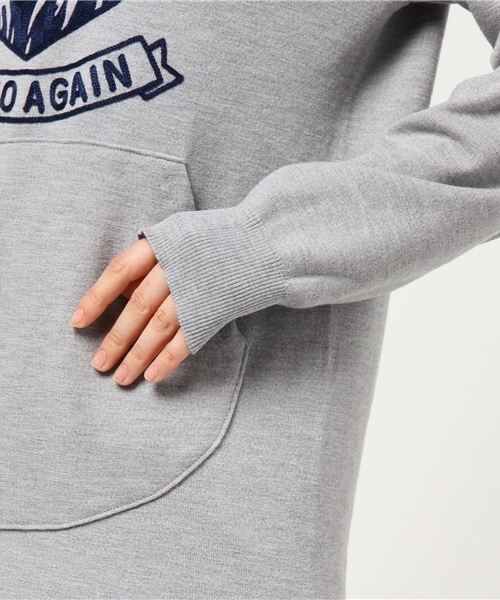 HYSTERIC GLAMOUR(ヒステリックグラマー)の「HELLO AGAIN チェーン刺繍OP(ワンピース・レディース・ネイビー/トップグレー/ブルー系その他・FREE)」の9枚目の写真