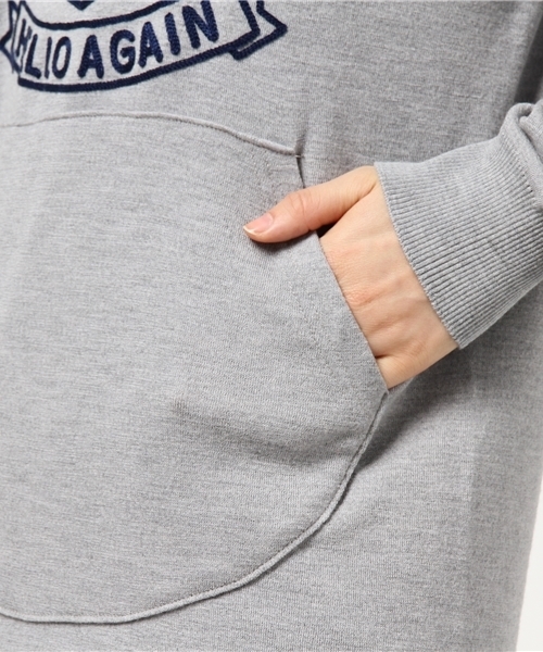 HYSTERIC GLAMOUR(ヒステリックグラマー)の「HELLO AGAIN チェーン刺繍OP(ワンピース・レディース・ネイビー/トップグレー/ブルー系その他・FREE)」の8枚目の写真
