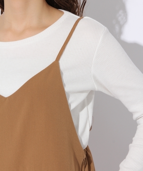 niko and...（ニコアンド）の「3WAYセットキャミサロペ【niko and ...】（サロペット/オーバーオール・レディース・キャメル/チャコール/ネイビー・LARGE/MEDIUM）」の19枚目の写真