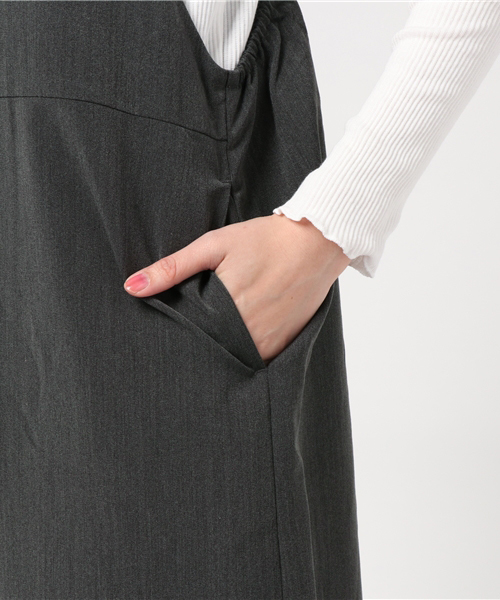 niko and...（ニコアンド）の「3WAYセットキャミサロペ【niko and ...】（サロペット/オーバーオール・レディース・キャメル/チャコール/ネイビー・LARGE/MEDIUM）」の9枚目の写真