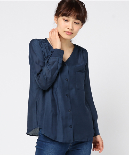 N.（N. Natural Beauty Basic）（エヌエヌナチュラルビューティーベーシック）の「ウォッシャブルビエラ（シャツ/ブラウス・レディース・ホワイト系その他/ピンク/ネイビー/ホワイト・MEDIUM）」の19枚目の写真