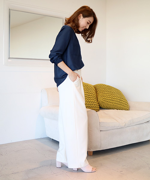 N.（N. Natural Beauty Basic）（エヌエヌナチュラルビューティーベーシック）の「ウォッシャブルビエラ（シャツ/ブラウス・レディース・ホワイト系その他/ピンク/ネイビー/ホワイト・MEDIUM）」の22枚目の写真