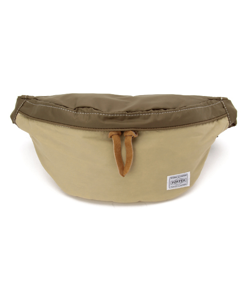 PORTER(ポーター)の「PORTER REEF WAIST BAG LARGE <B印 YOSHIDA SELECT>(ボディバッグ/ウエストポーチ・メンズ・ブラック/ブルー/ベージュ/レッド・ONE SIZE)」の2枚目の写真