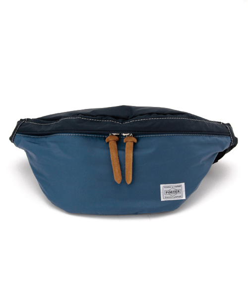 PORTER(ポーター)の「PORTER REEF WAIST BAG LARGE <B印 YOSHIDA SELECT>(ボディバッグ/ウエストポーチ・メンズ・ブラック/ブルー/ベージュ/レッド・ONE SIZE)」の3枚目の写真
