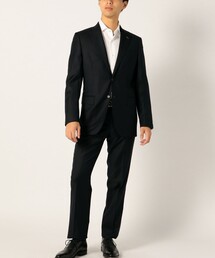 SHIPS: <ハンドライン>LORO PIANA FABRIC FOUR SEASONS 2つボタン ソリッド スーツ