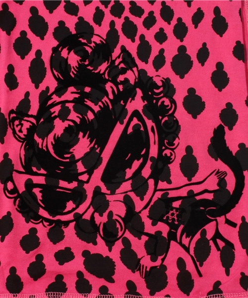 HYSTERIC MINI(ヒステリックミニ)の「mini face leopard 総柄ストール(ストール/ショール・キッズ・グレー/ベージュ/ピンク・FREE)」の5枚目の写真