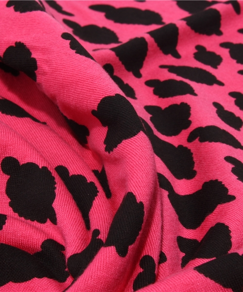 HYSTERIC MINI(ヒステリックミニ)の「mini face leopard 総柄ストール(ストール/ショール・キッズ・グレー/ベージュ/ピンク・FREE)」の6枚目の写真