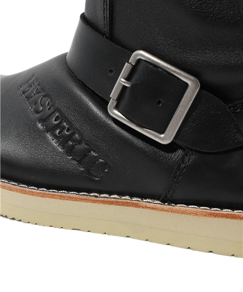 HYSTERIC MINI（ヒステリックミニ）の「NEW HYSTERIC TYPE LOGO レザーエンジニアブーツ（ブーツ・キッズ・ブラック・SMALL/MEDIUM/LARGE/X-LARGE）」の3枚目の写真