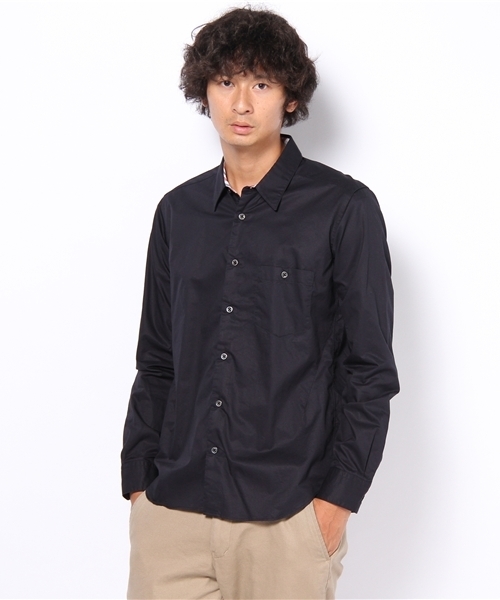 BEAUTY&YOUTH UNITED ARROWS（ビューティーアンドユースユナイテッドアローズ）の「MT ツイル パネルストライプ レギュラーシャツ L/SL（シャツ/ブラウス・メンズ・ホワイト/ネイビー・SMALL/MEDIUM/LARGE）」の2枚目の写真